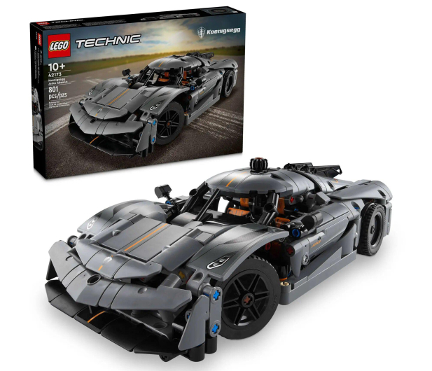LEGO Technic 42173 Szary hipersamochód Koenigsegg Jesko Absolut - 1266092 - zdjęcie
